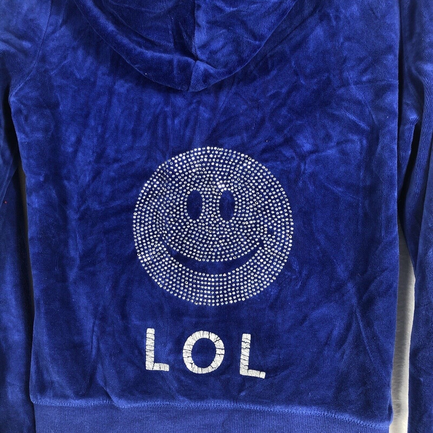 Pink Rose Girls Blue Hoodie LOL Velour Premium Quality Size Small