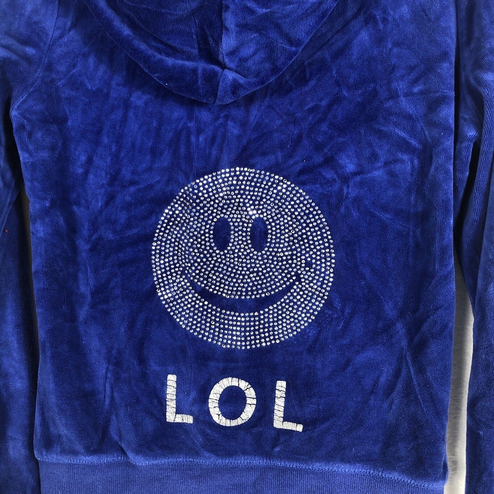 Pink Rose Girls Blue Hoodie LOL Velour Premium Quality Size Small