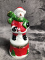 Snowman Limoge Box Gold Detail Opens And Shuts Porcelain 5 Inches Tall