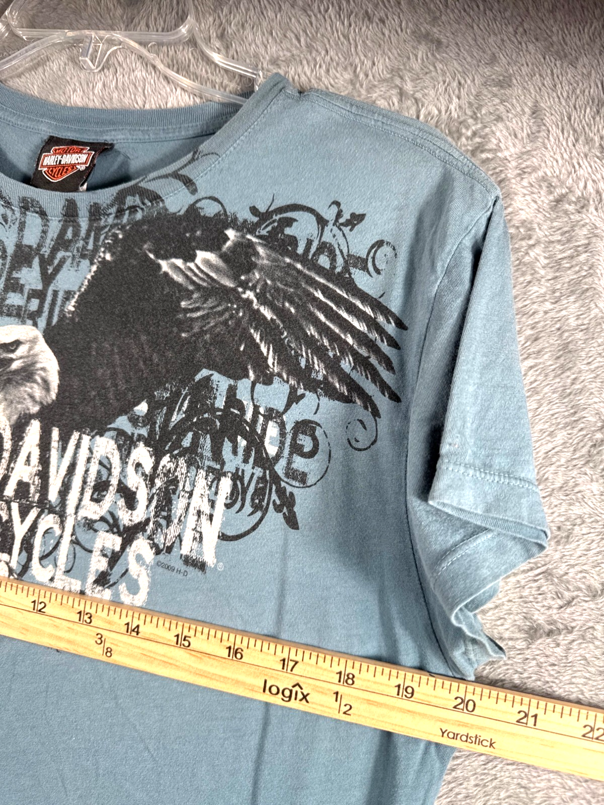 Harley-Davidson Womans T Shirt Myrtle Beach South Carolina Blue Te X-Large Shirt