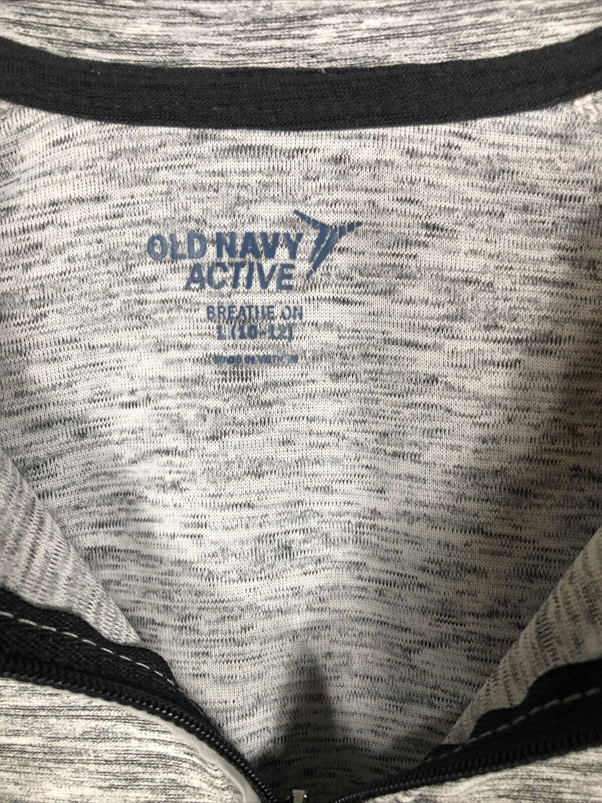Old Navy Active Womens Gray 1/4 Zip Pullover Sweatshirt Size L