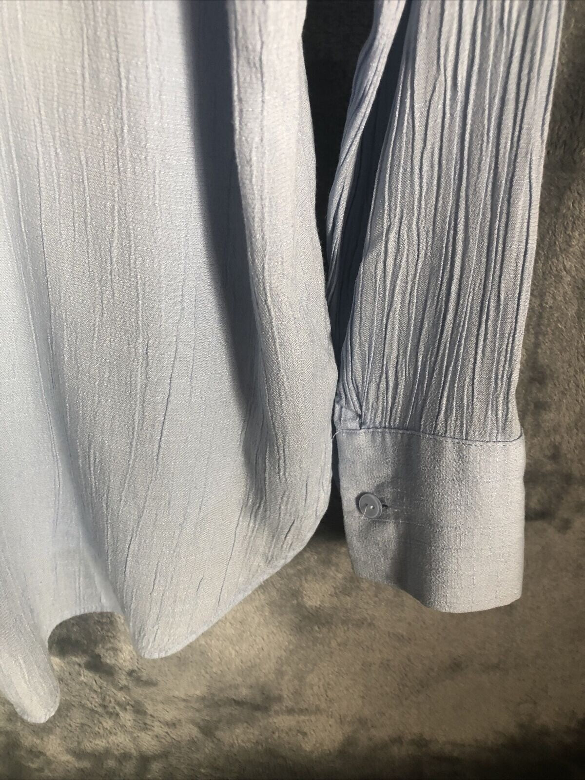 H&M Light Blue Womens Long Sleeve Button-Up Shirt Size 2