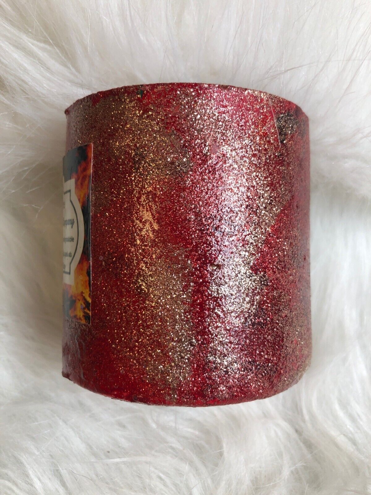 Blazing Bonfire Glitter Candle Sheer Elegance Candle Co. Hand Poured Coconut & S