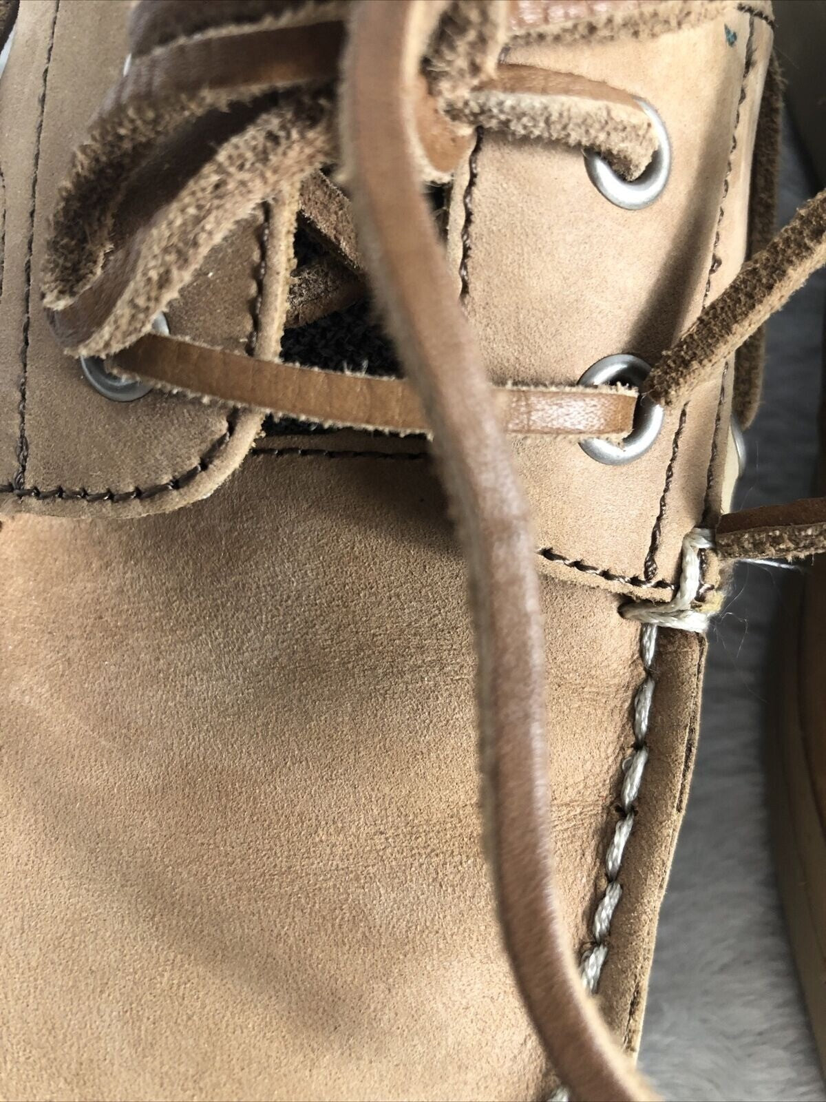 Maui Island Womens Tan Shoes Leather Casual Boat Boat Shoes Size 6 M