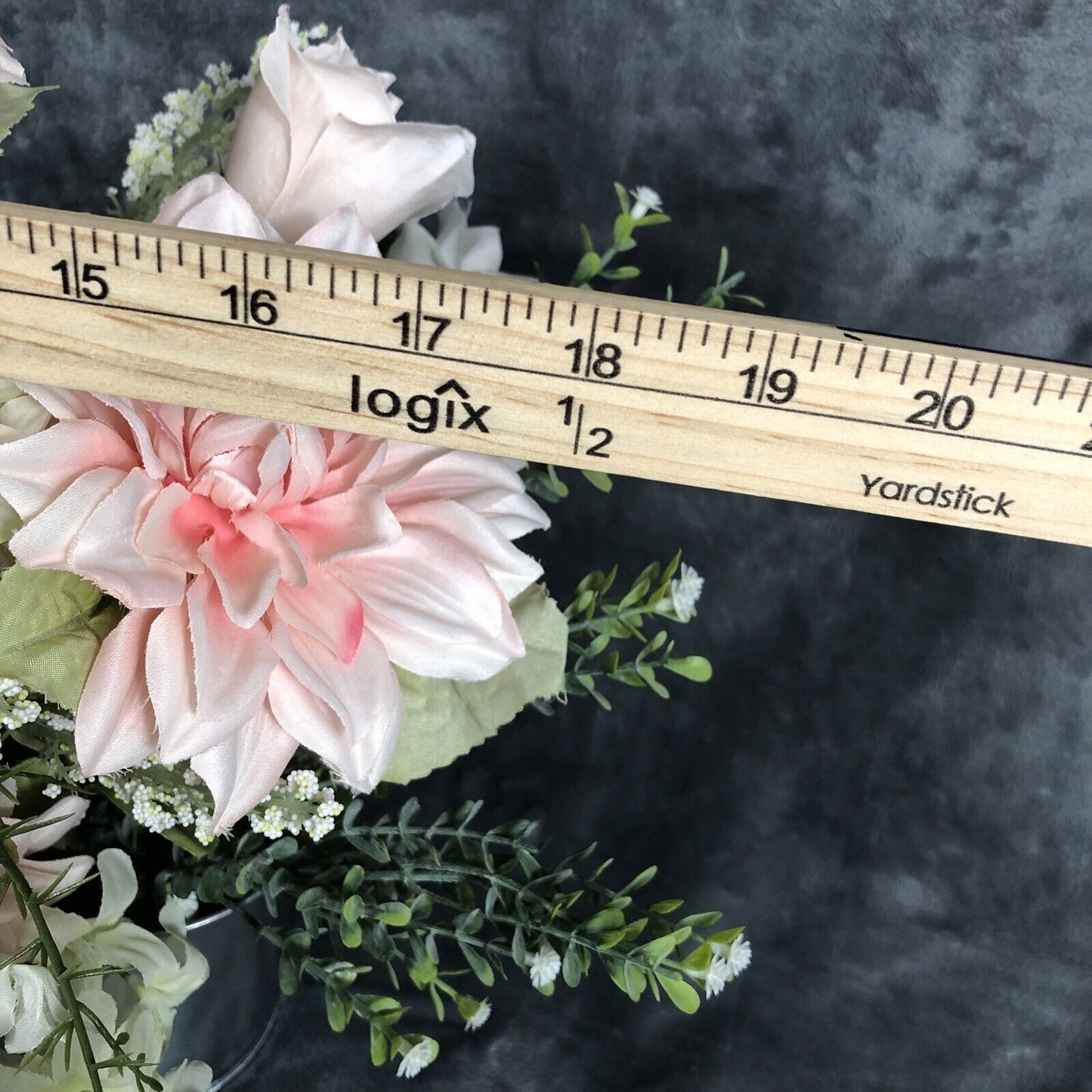 Atrificial Flower Arrangement Spring Home Decor Centerpiece Handmade Faux Accent