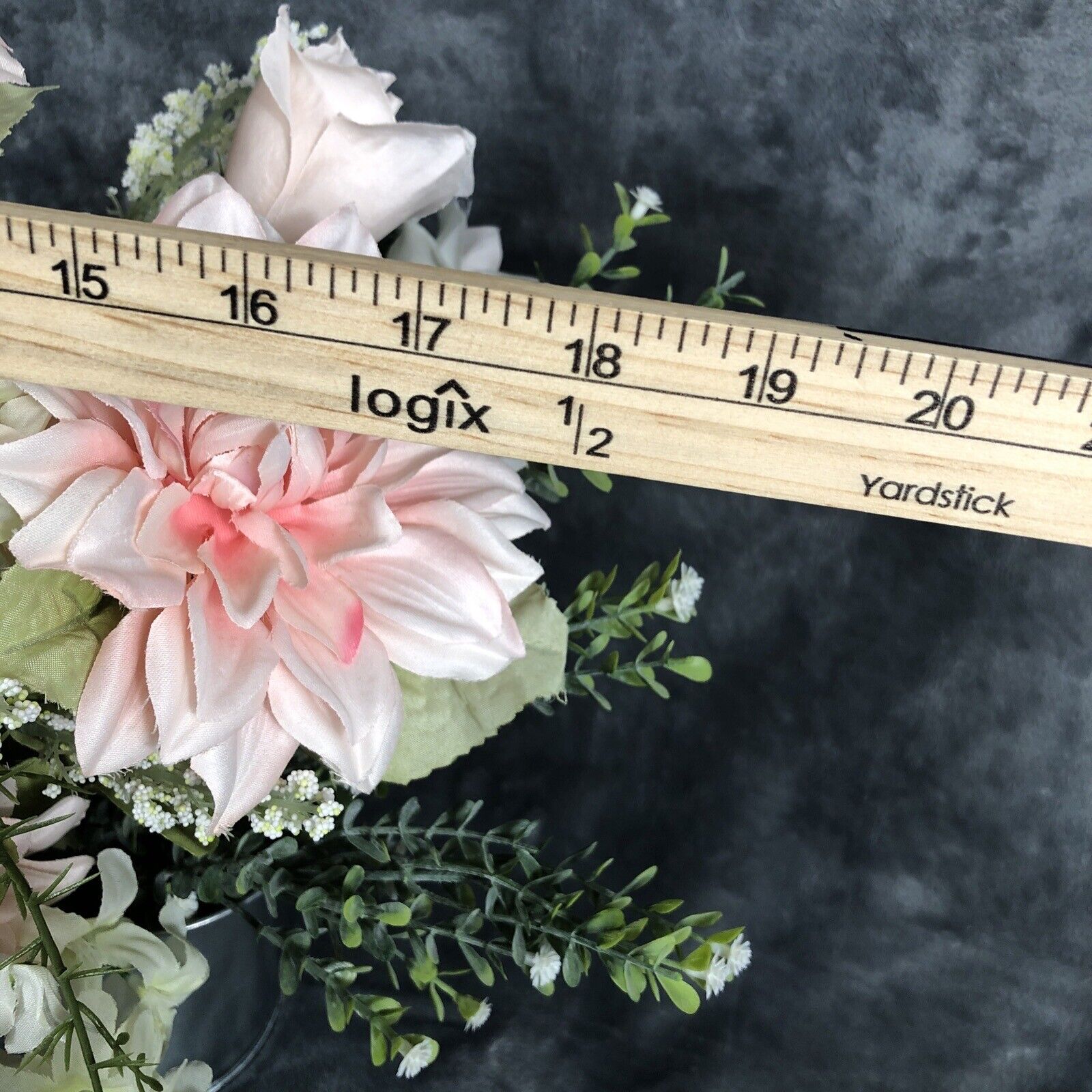 Atrificial Flower Arrangement Spring Home Decor Centerpiece Handmade Faux Accent