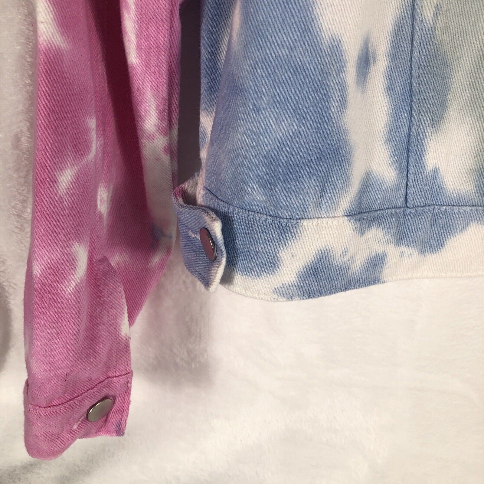 Andree Woman's Denim Tie-Dyed Jacket By Unit Size Small