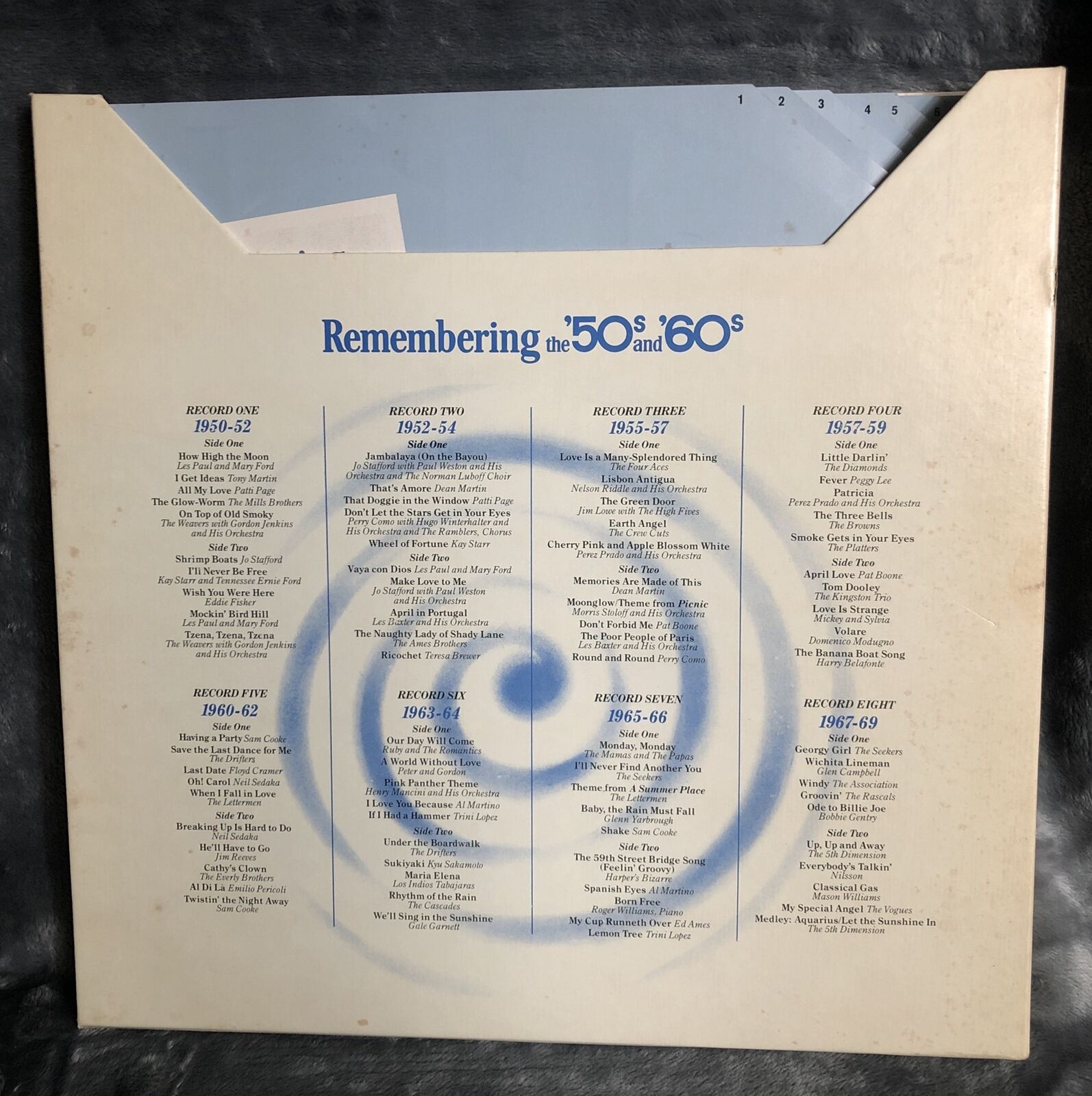 Remembering the '50s and '60s Various Artist Reader's Digest 8 Record Set 1979