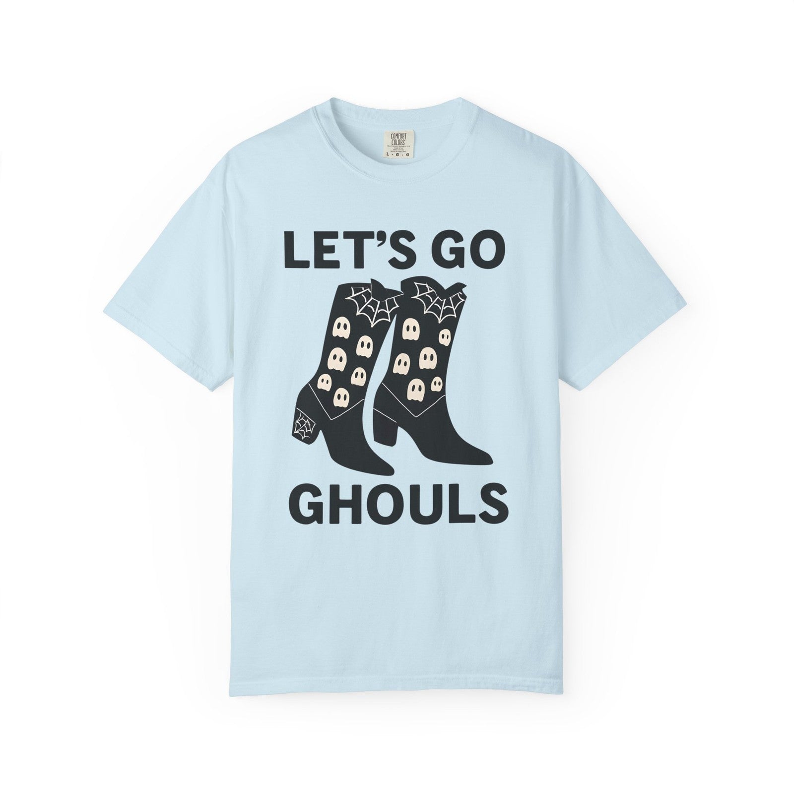 Comfort Colors Womens T Shirt Lets Go Ghouls Shirt Spooky Tee Halloween Top