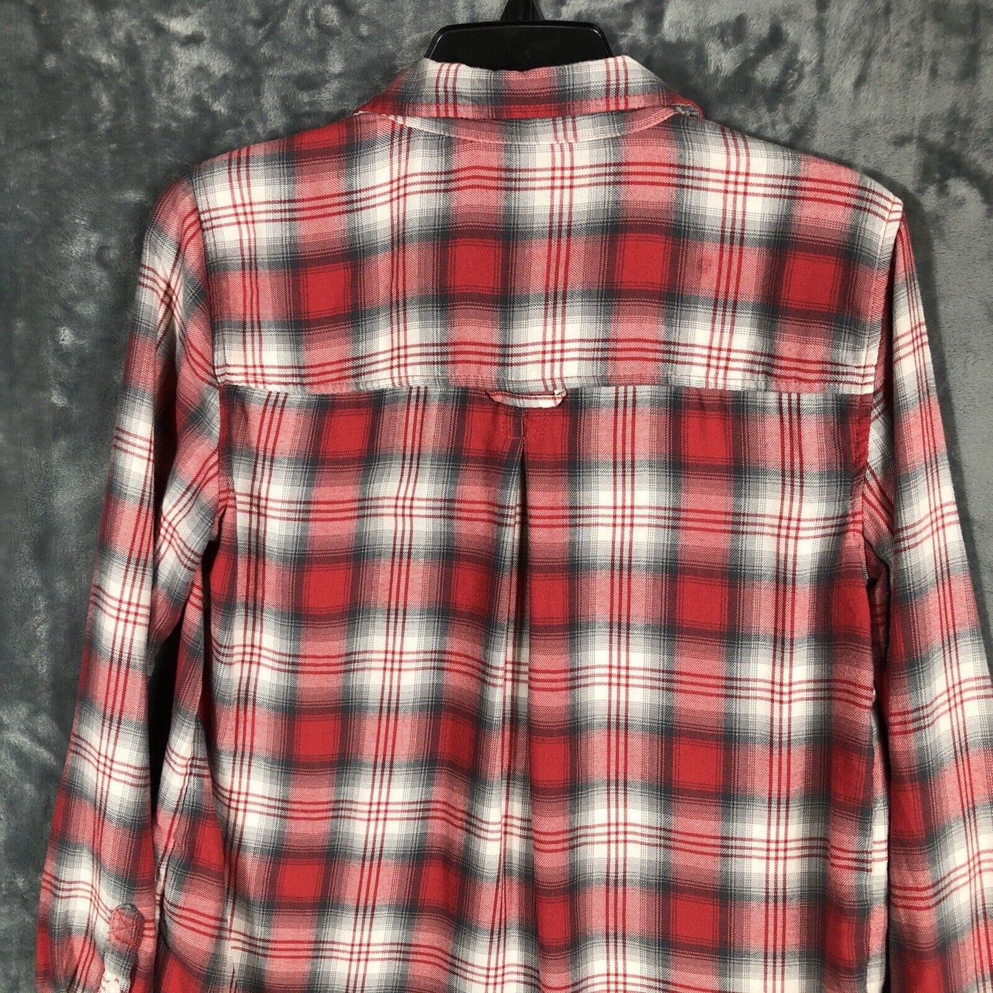 American Eagle Shirt Womens Plaid Long Sleeve Amazingly Soft Button Up Size M