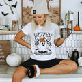 Womans T Shirt I Ghost People All Year Round  Funny Halloween Top Spooky Ghost 
