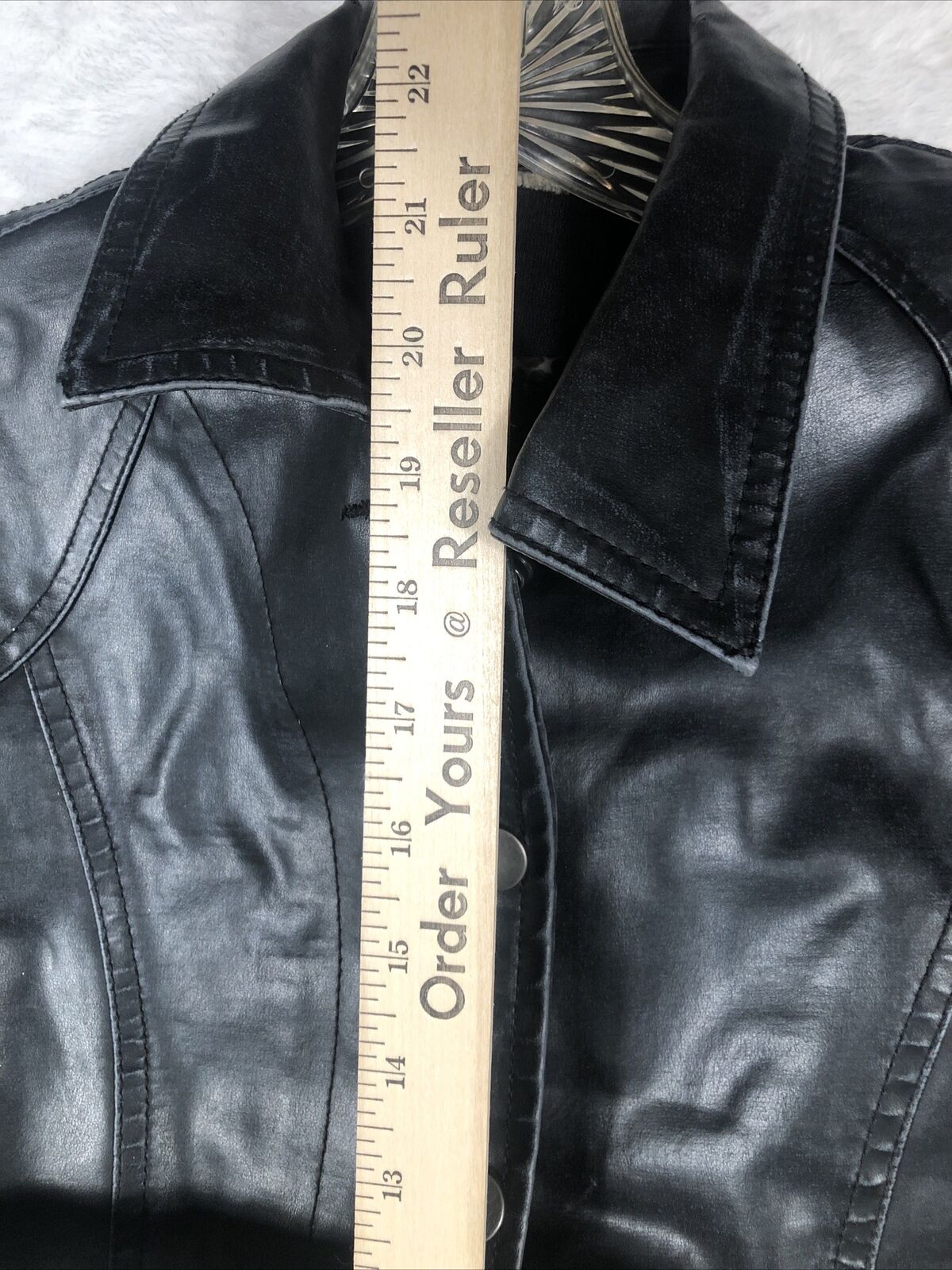 Biker Woman’s Leather Jacket Black Casual Fitted Trendy Stylish