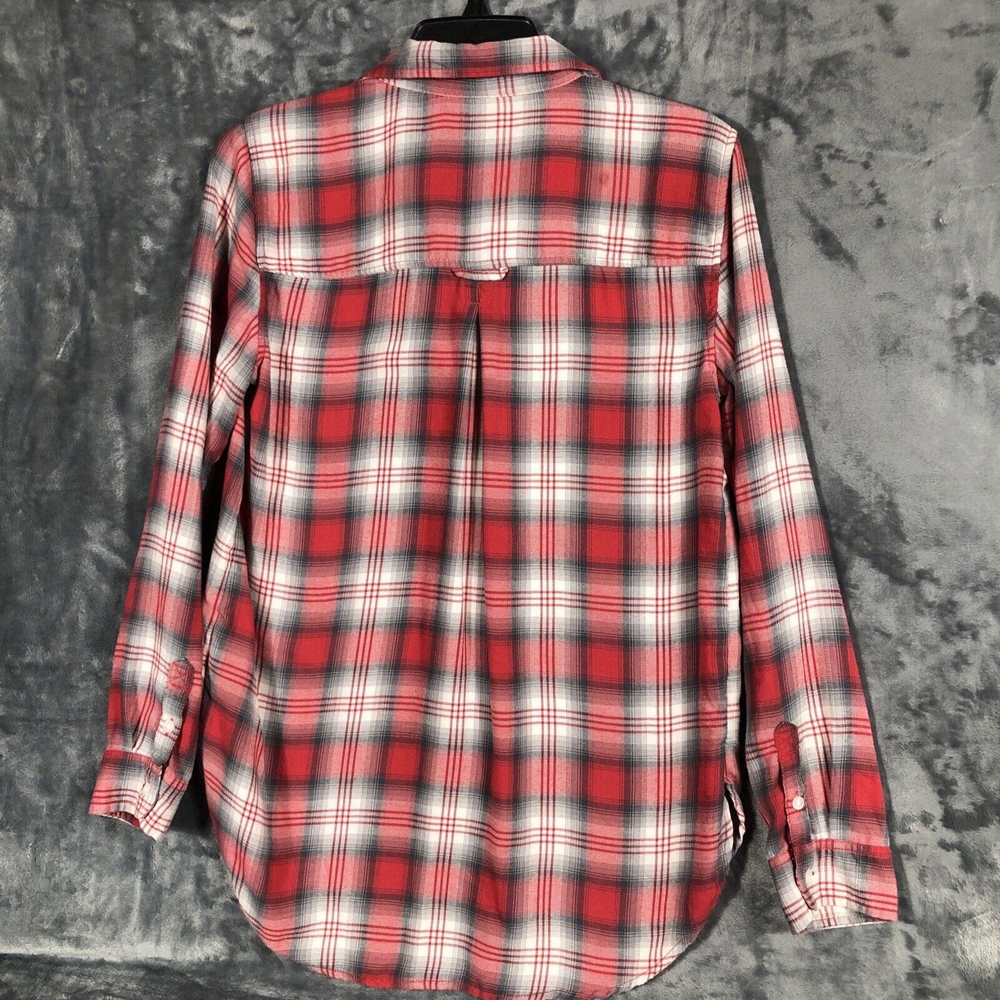 American Eagle Shirt Womens Plaid Long Sleeve Amazingly Soft Button Up Size M