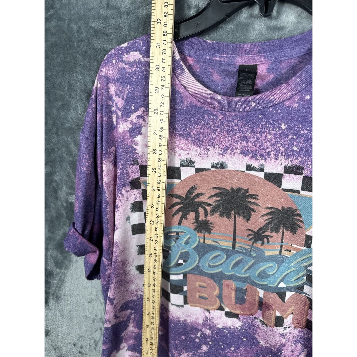 Glidden Beach Bum Woman’s Top Retro T Shirt Vintage Style Tye Dye Shirt New