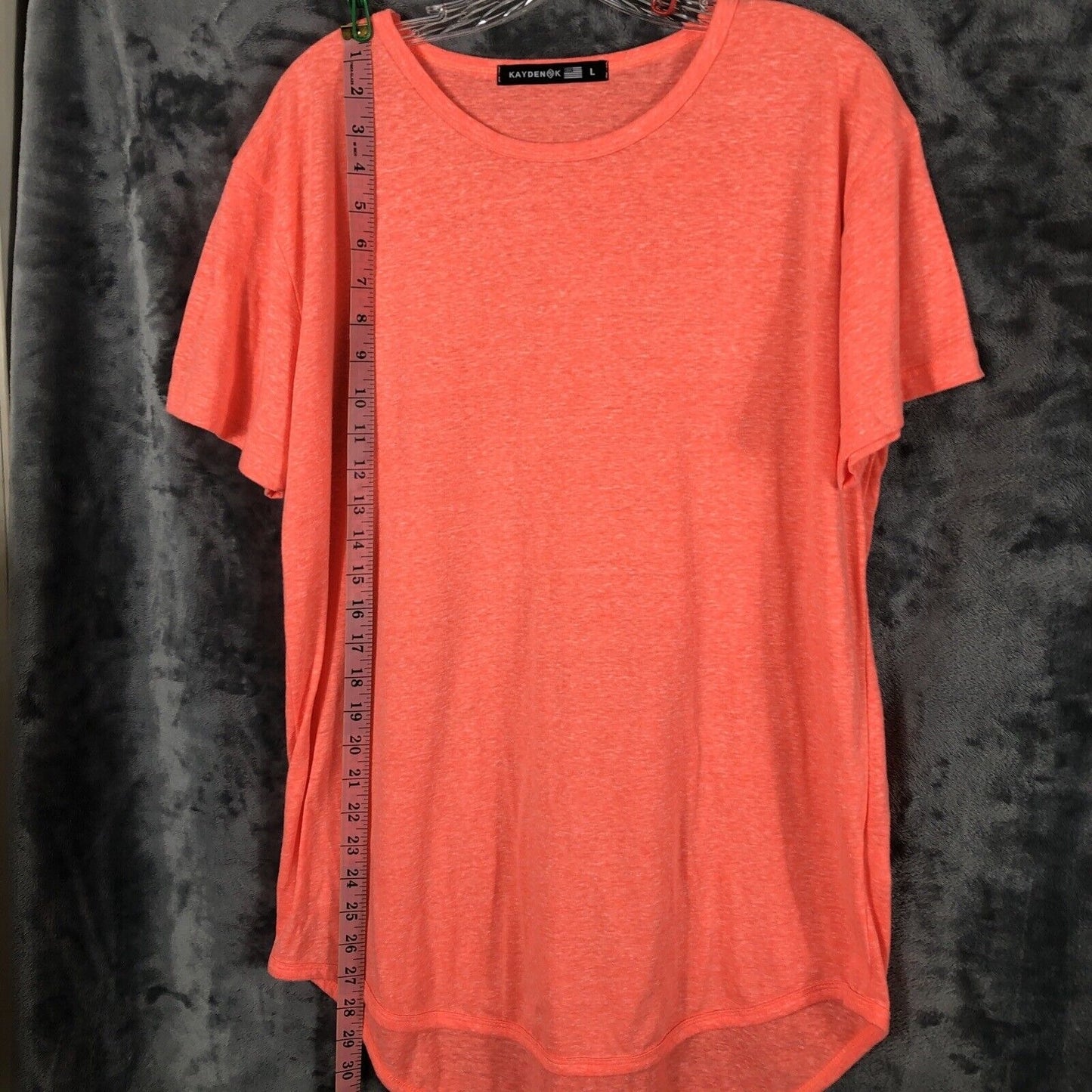 KaydenK T Shirt Women’s Shirt Size Large Orange Tee