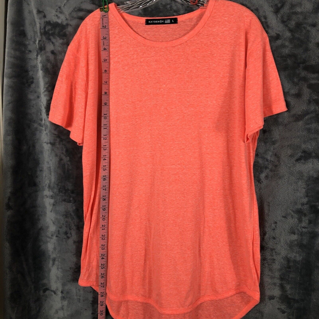 KaydenK T Shirt Women’s Shirt Size Large Orange Tee