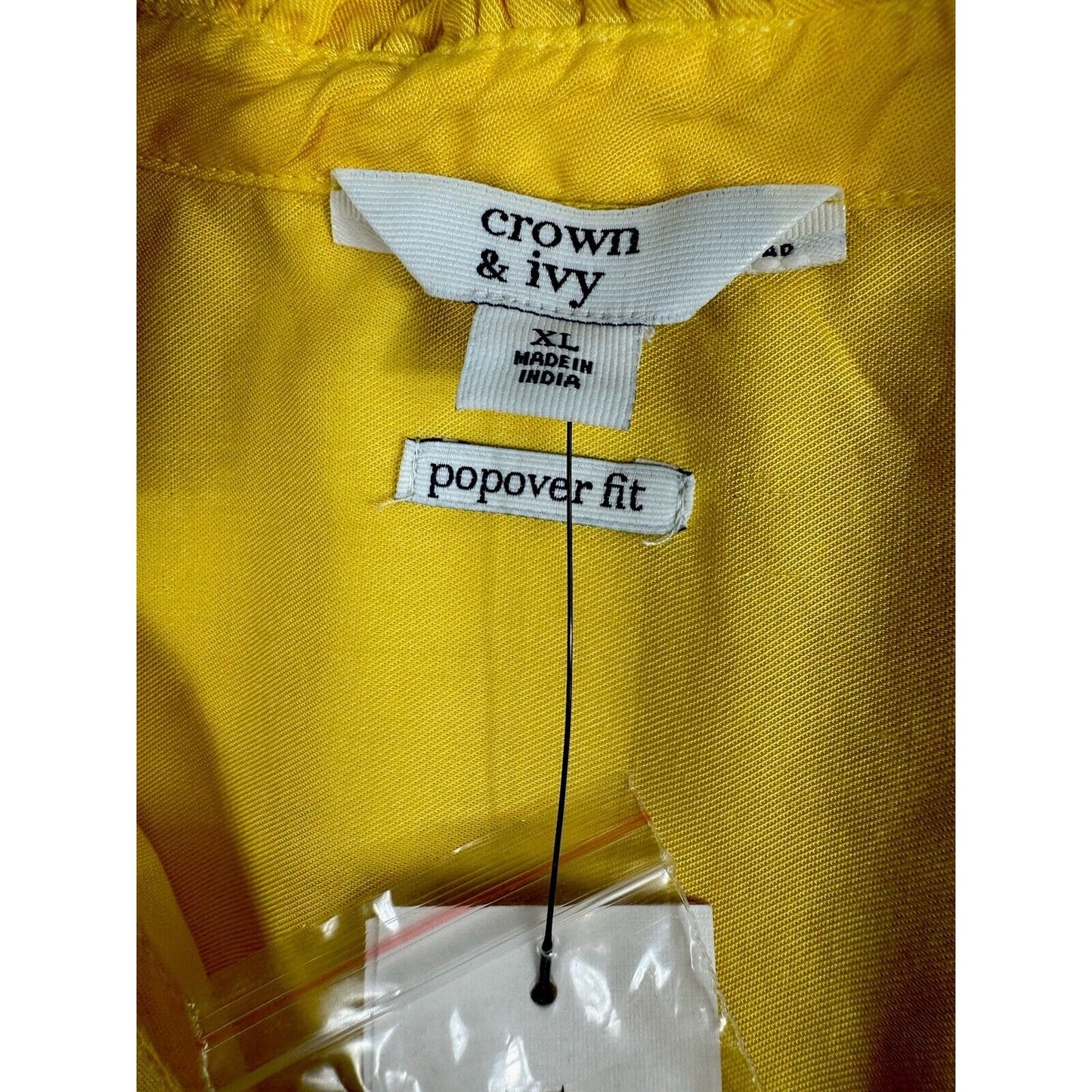 Crown & Ivy Womens Blouse Popover Fit Top Size XLarege New Shirt Price $59.50