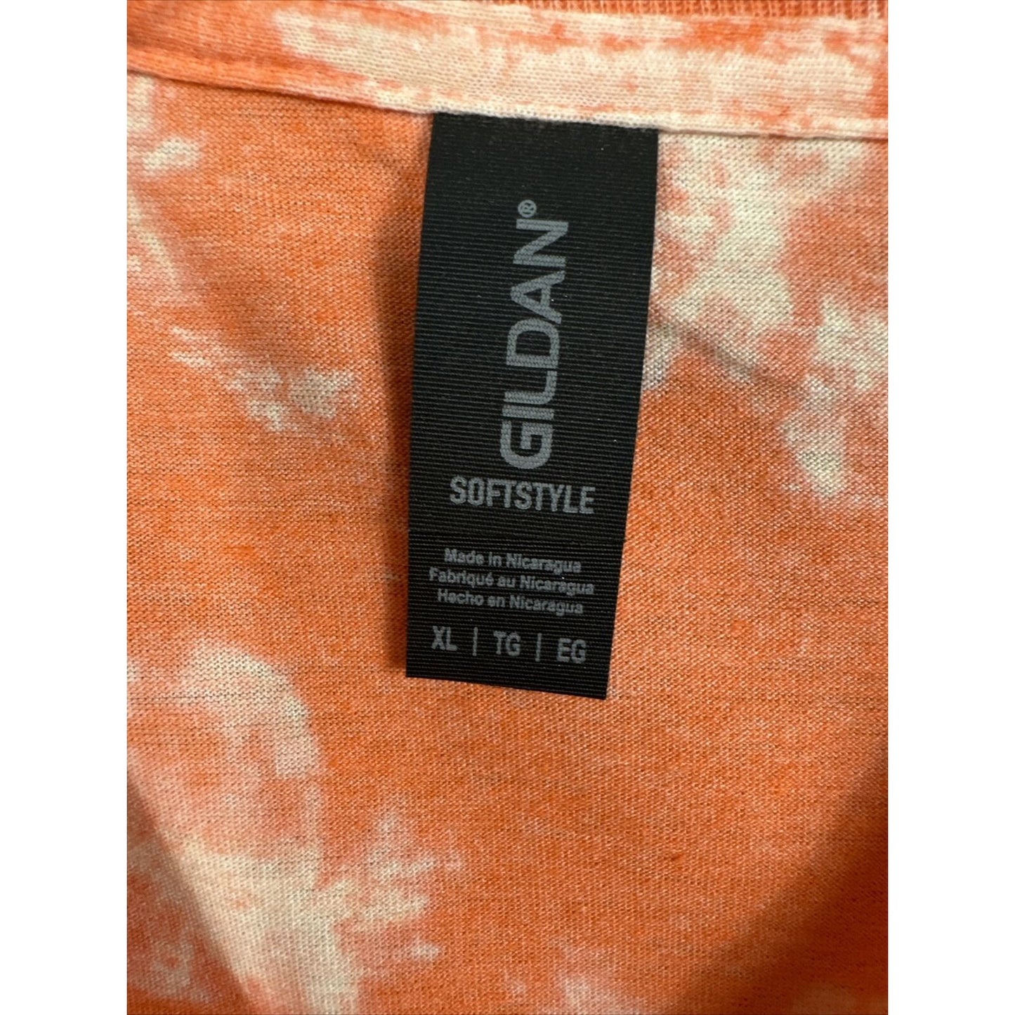 Women’s Shirt Stars Can’t Shine Without  Darkness Size Adult X L Orange Bleached