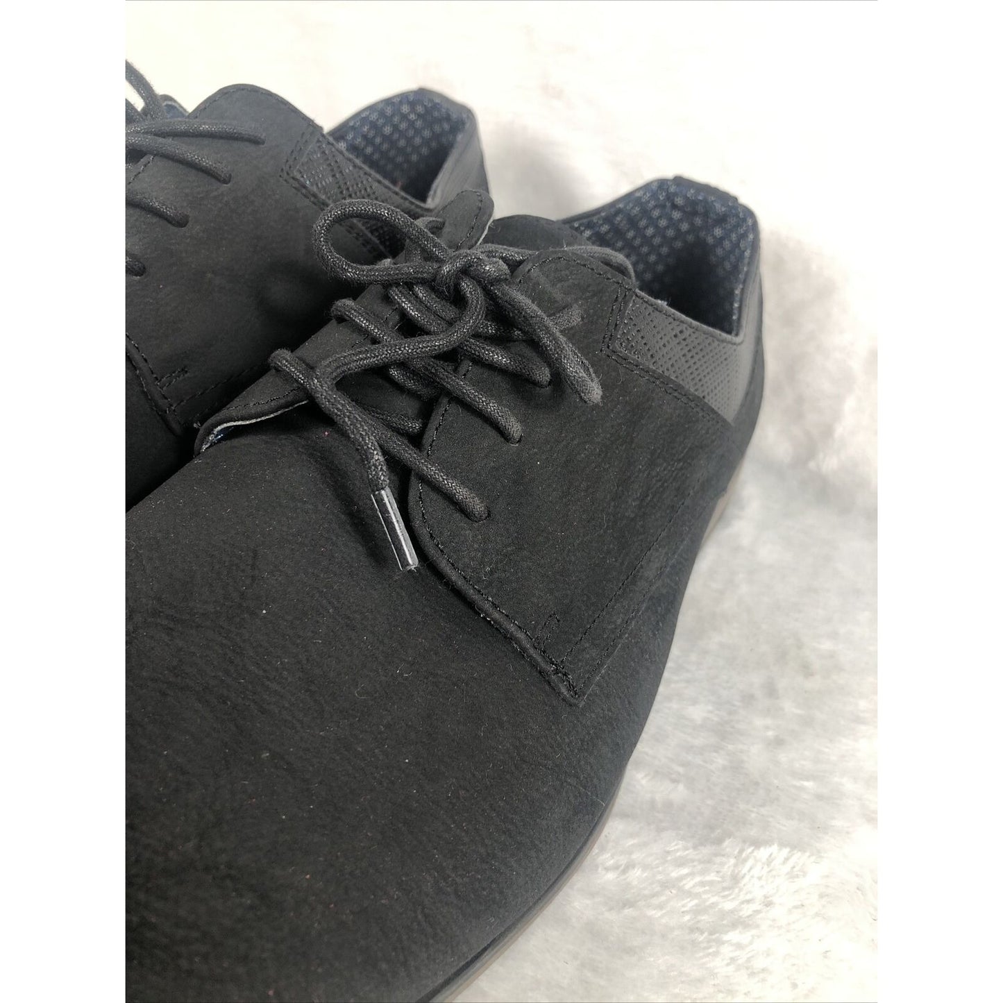Perry Ellis Shoes Men's Portfolio Ultra Foam Black Dress Shoes Sz 13
