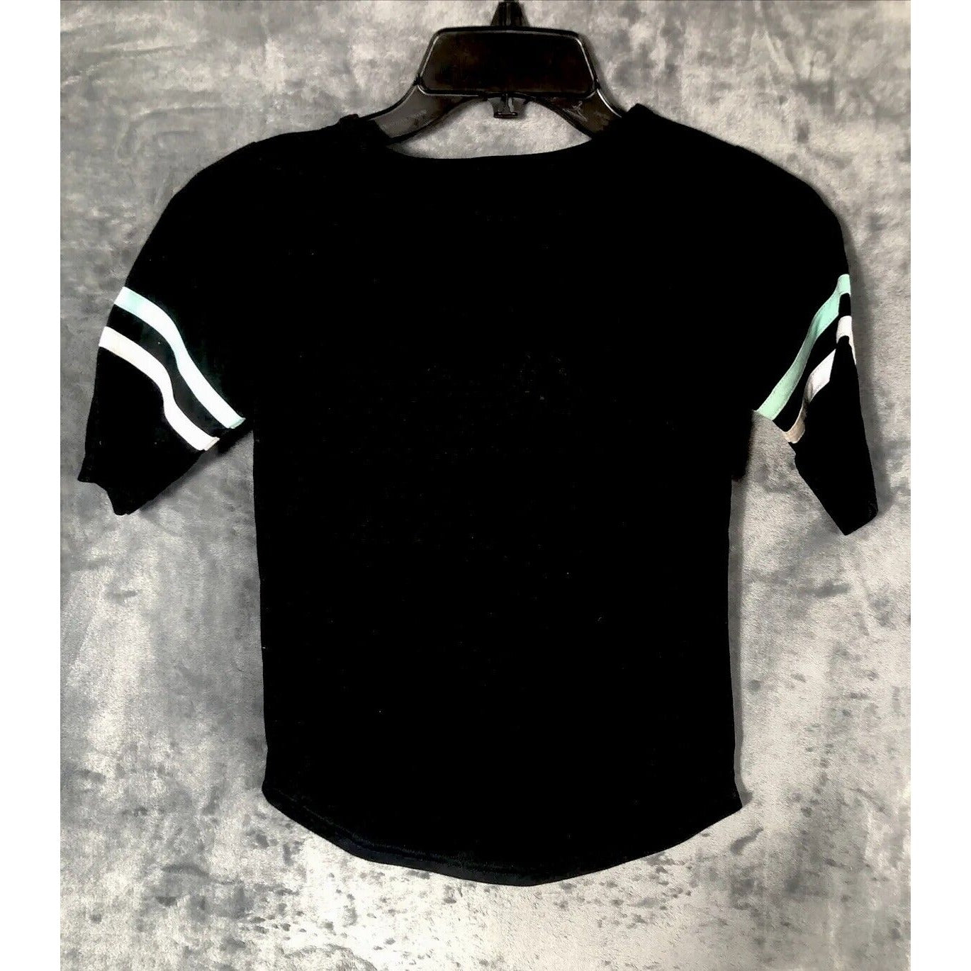 COOGI T-Shirt Black Pink White And Teal Studded Girls Size 14/16
