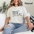 Inspirational White T-Shirt, God is Good Tee, Christian Faith Shirt, Casual Spiritual Apparel, Religious Motivational Top, Faith-Based Gift