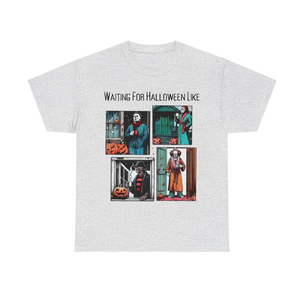 Waiting For Halloween Shirt Retro Horror Halloween Spooky Season Top Unisex