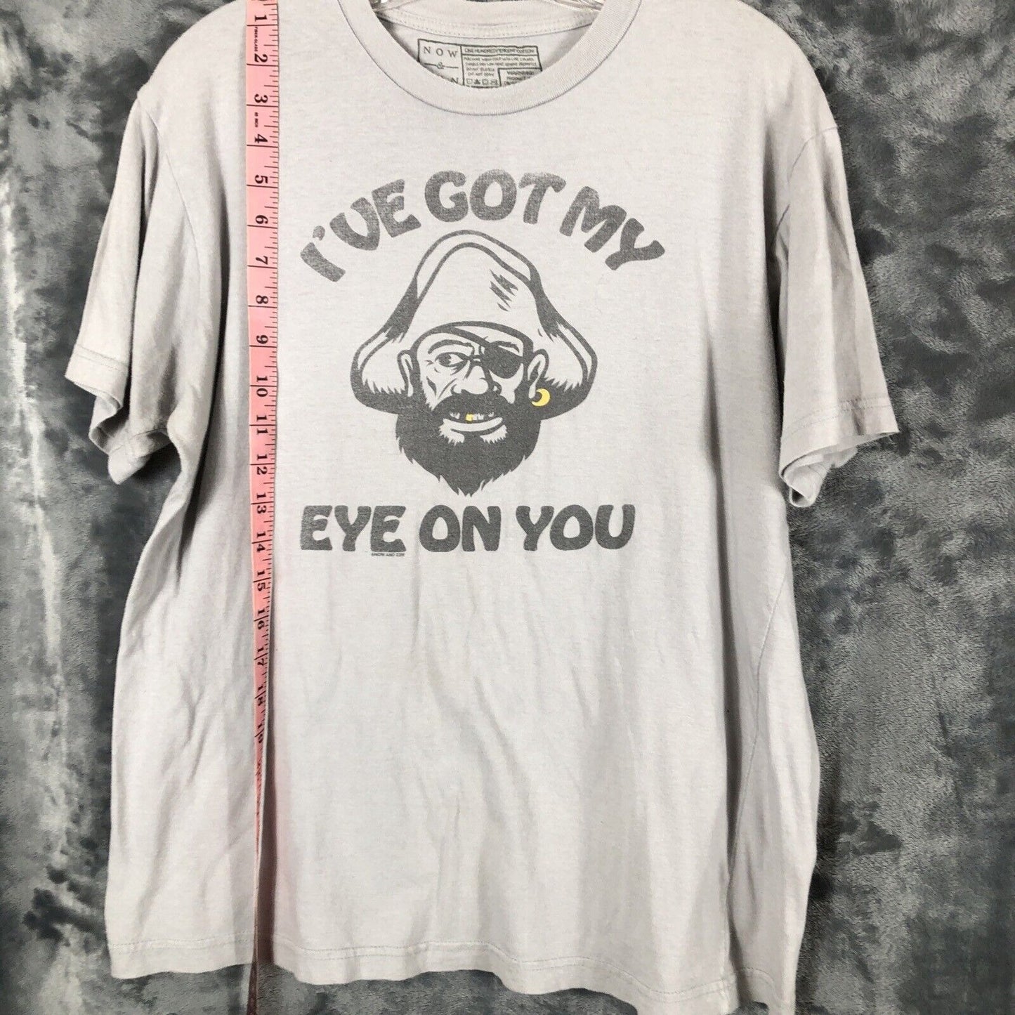 Now Zen Pirate Shirt Mens Unisex I've Got My Eye On You T Shirt Size Large