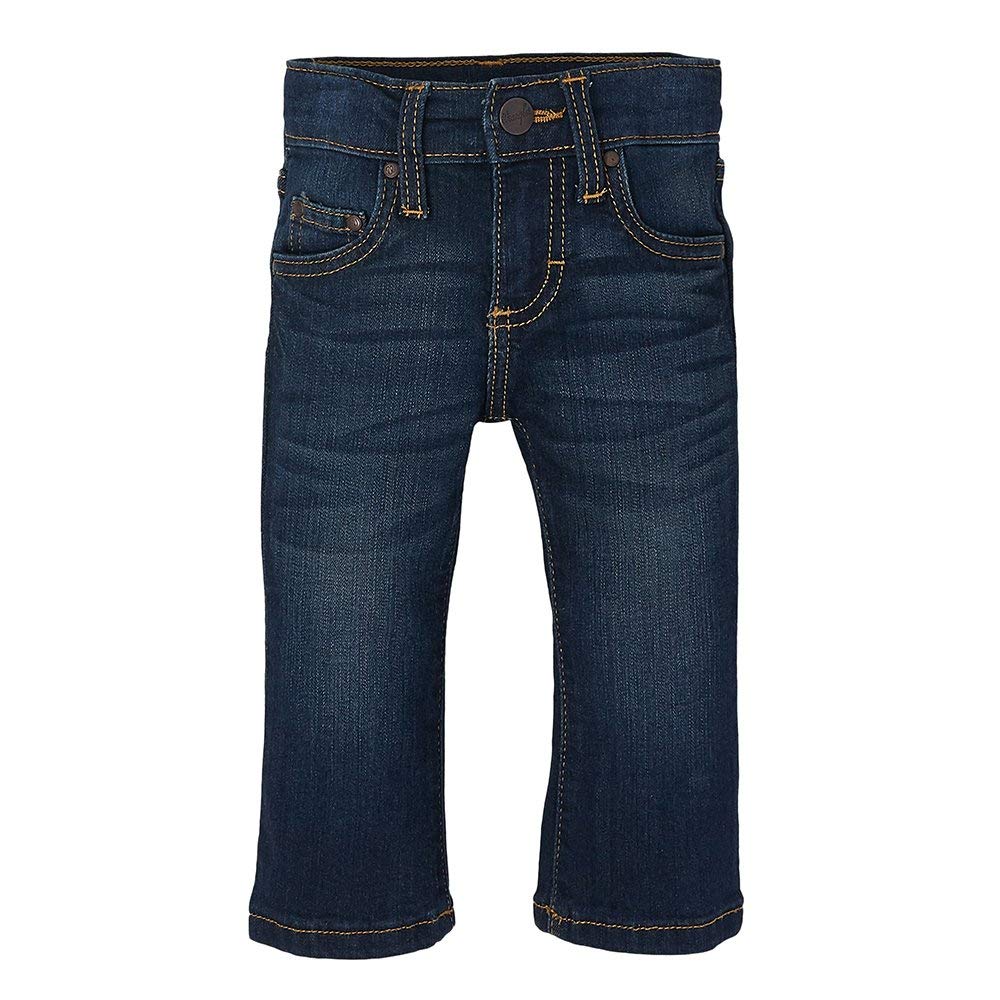 Wrangler baby-boys Five Pocket Boot Cut Jean Dark Blue 0-3 Months