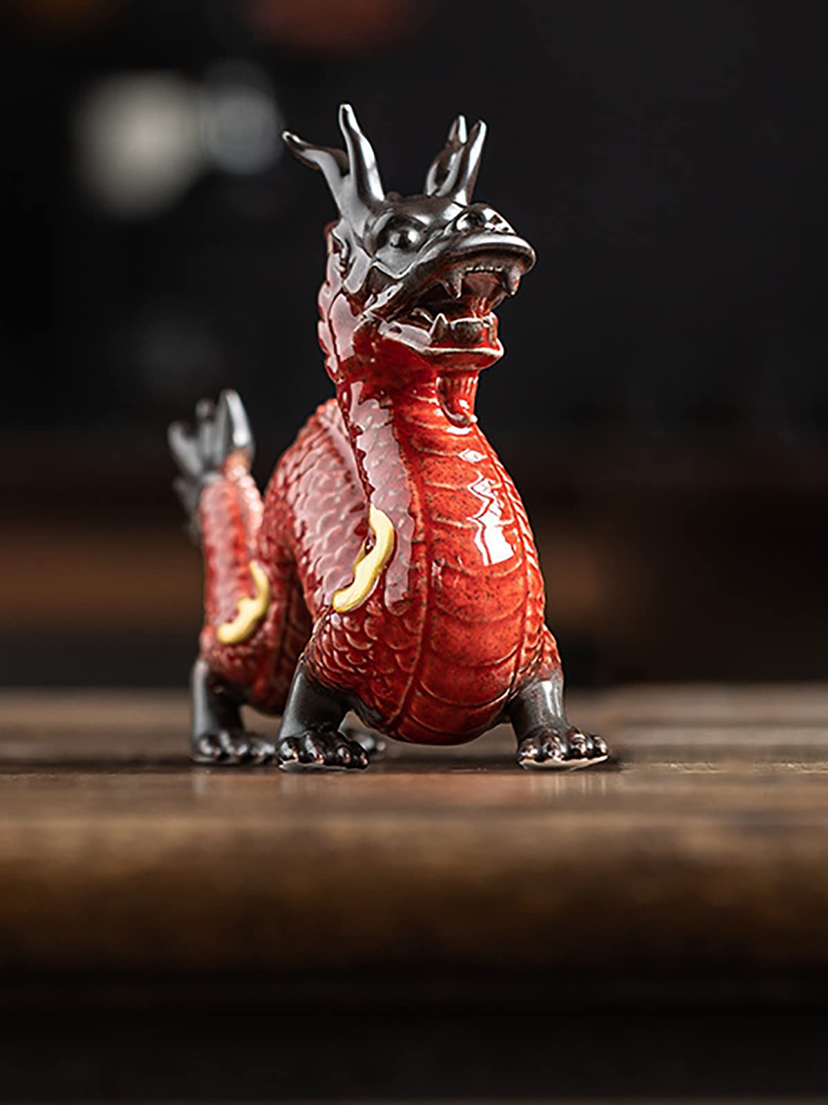 Large Chinese Feng Shui Dragon Statue Home Decor Office Decor Good Lucky Gifts, 8 Inch