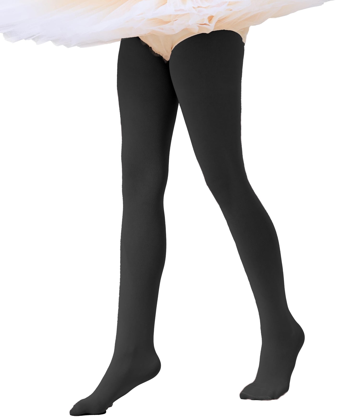 Citystl 3 Pairs Ballet Tights For Girls, Multiple Colors Toddler Ballet Tight, Kids School Dress Cotton(HBF-6/8)