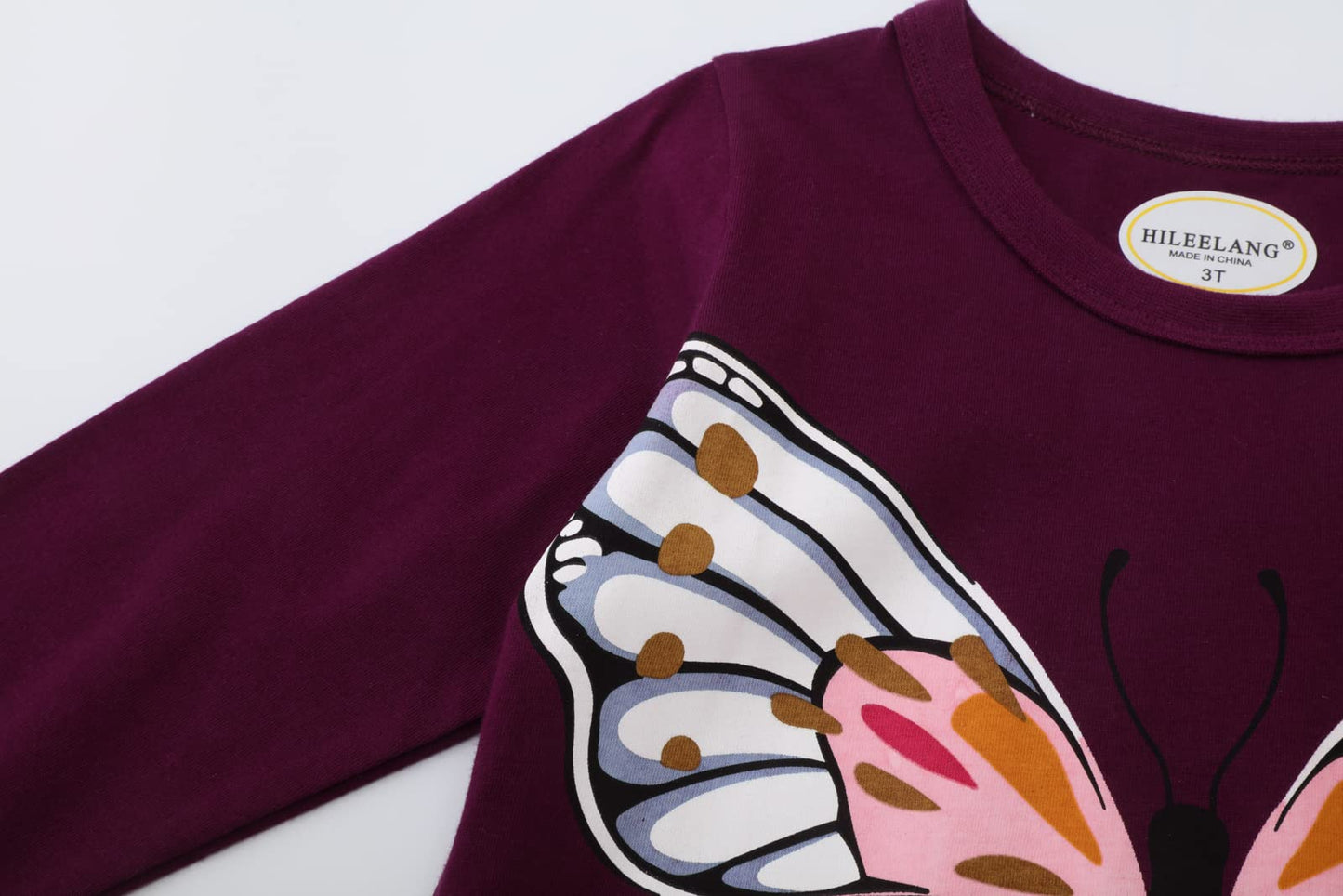 Girl Long Sleeve Shirts Tops Tees Cotton Casual Crewneck Graphic Unicorn Jersey Tunic T-Shirts 3 Packs Sets Size 10