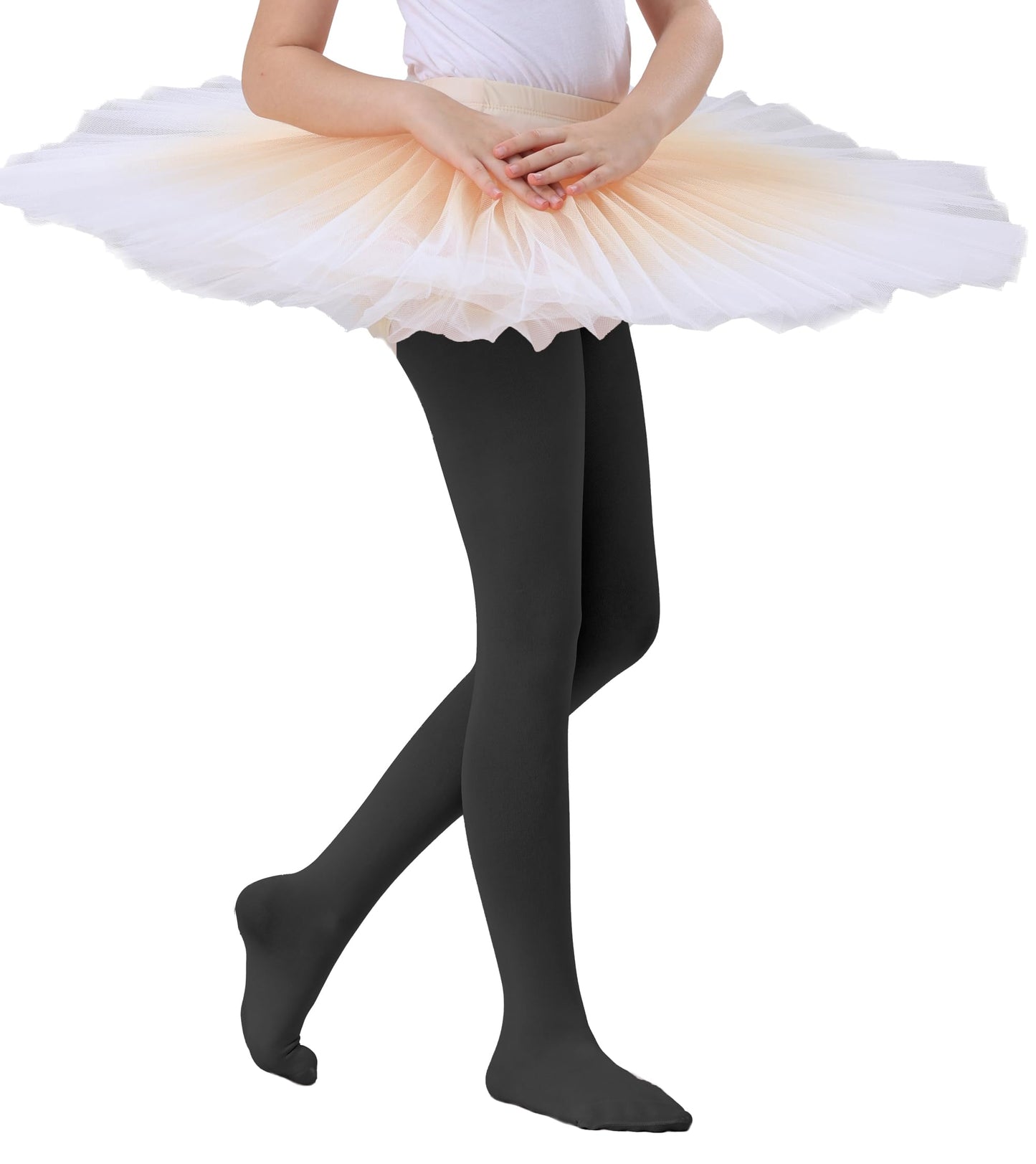 Citystl 3 Pairs Ballet Tights For Girls, Multiple Colors Toddler Ballet Tight, Kids School Dress Cotton(HBF-6/8)