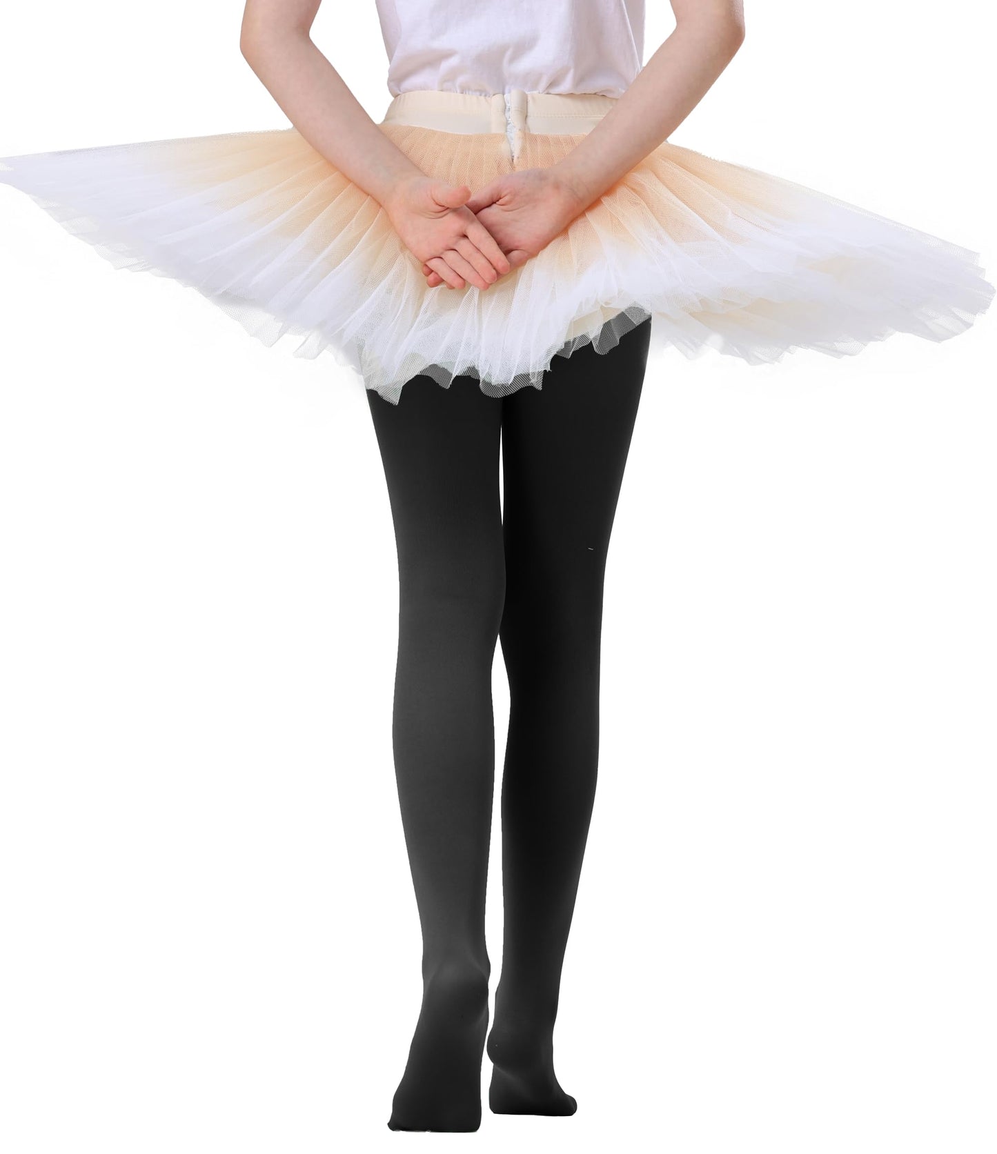 Citystl 3 Pairs Ballet Tights For Girls, Multiple Colors Toddler Ballet Tight, Kids School Dress Cotton(HBF-6/8)