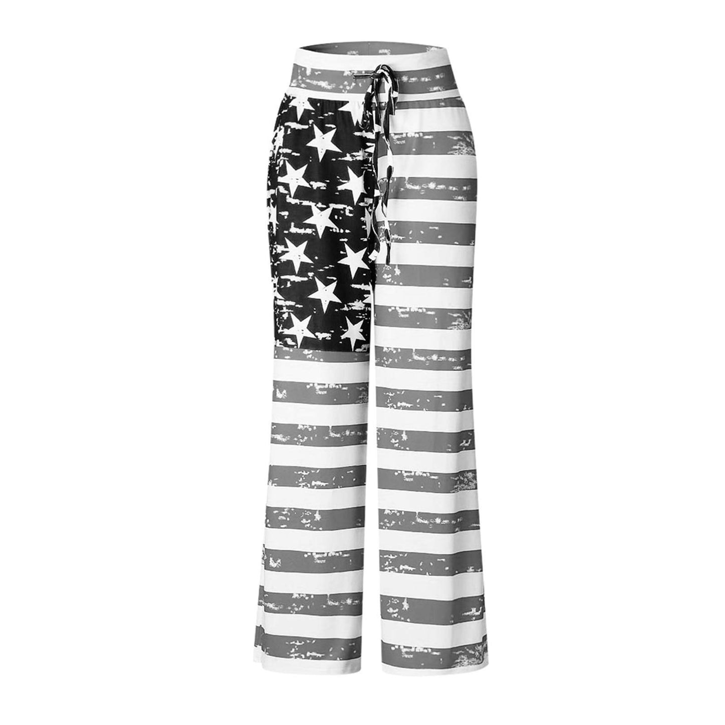 iniber Women's Comfy Pajama Pants Casual Lounge Pant Wide Leg Palazzo Stretch Drawstring Bottoms