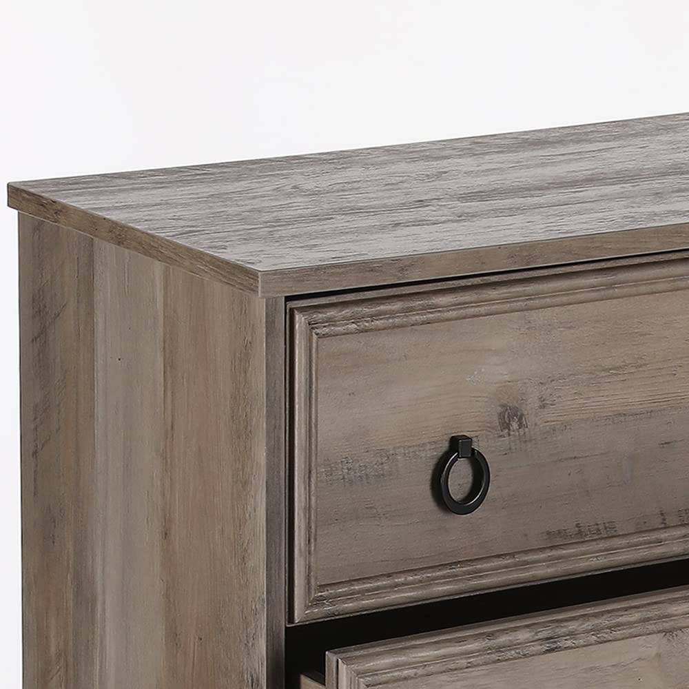 LGHM Dressers for Bedroom with 10 Drawers,Modern Long 10 Drawer Dresser with Textured Borders, Chest of Drawers Closet Organizers and Storage Clothes - 6" Deep Drawer for Bedroom, Living Room, Gray