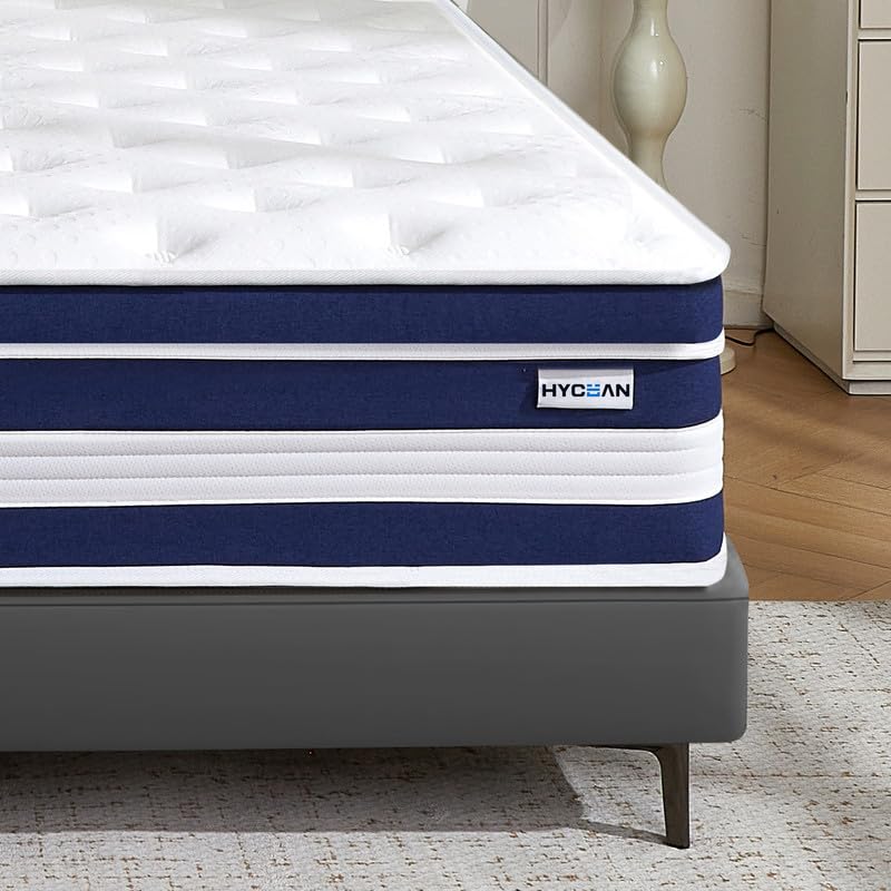 Hycean Full Size Mattress, 12 Inch Hybrid Memory Foam Full Mattress in a Box, Motion Isolation, Medium Firm, CertiPUR-US