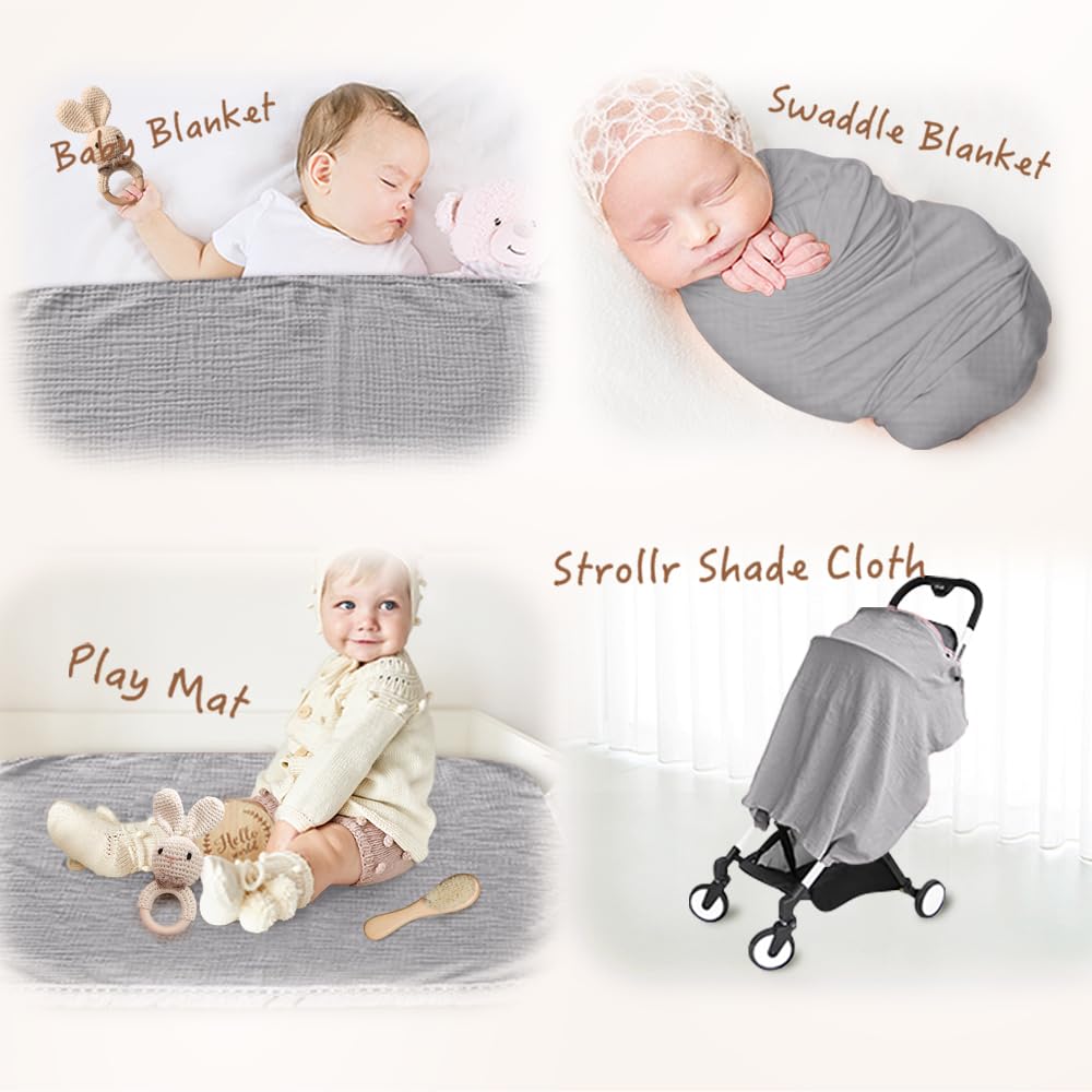 EERKEOD Baby Gift Set for Newborn New Baby Gift Set - Newborn Baby Essentials Baby Bath Set with Baby Blanket Baby Rattle - New Born Baby Girls Gift & Baby Boy Gifts for Baby Shower