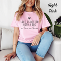 Dog Lover Shirt, Life is Better with a Dog Tee, Pet Lover Gift, Personalized Dog T-Shirt, Custom Dog Print, Dog Mom Shirt, Cute Dog Apparel, Unique Gift for Dog Owners, Gildan 5000 Cotton Tee, Funny Dog Quote Shirt, Gift for Dog Lovers