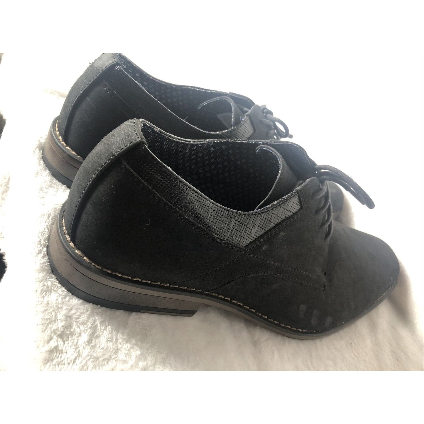 Perry Ellis Shoes Men's Portfolio Ultra Foam Black Dress Shoes Sz 13