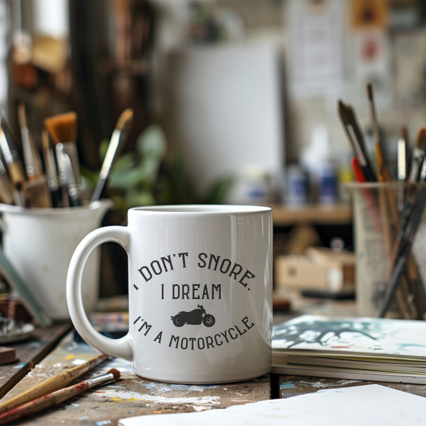Motorcycle Enthusiast Mug, Customized Ceramic Coffee Mug, Gift for Bikers and Riders, Novelty Mug, Dishwasher Safe, Personalized Gift