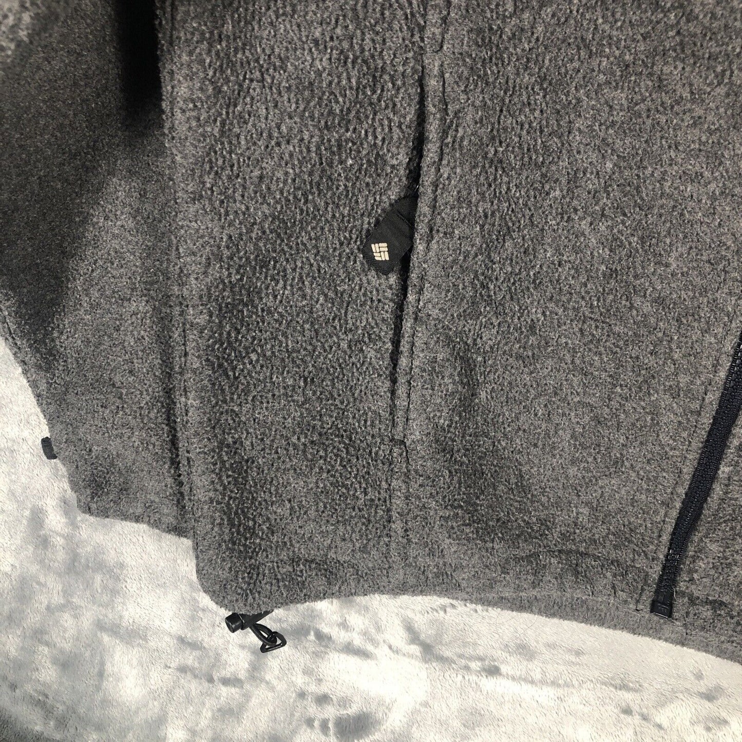 Vintage 90s Columbia Sweater Jacket Woman’s Gray Long Sleeve Sportswear Shirt