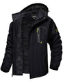 TACVASEN Winter Jacket for Men Fleece Jacket Ski Coat Snowboarding Warm Jacket Winter Parka for Men Hooded Water Resistant Rain Coat Tactical Jacket