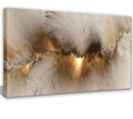 Large Framed Abstract Gold Marble Texture Canvas Wall Art Tindal Effect Decor Picture Black Gold Cloud Prints Painting for Living Room Bedroom Office Kitchen Ready to Hang