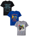 The Children's Place,Boys,Gamer Short Sleeve Graphic T-Shirts,multipacks,Controller/Gaming/Best Life 3-Pack,Medium