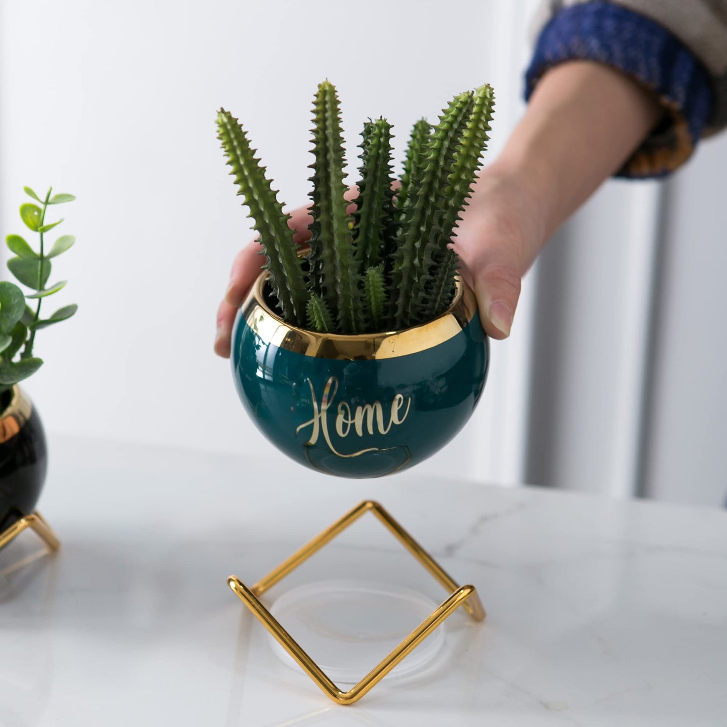 House Warming Gifts New Home -Housewarming Gifts for New House, Best Housewarming Gifts, Home Essentials for New Home Gift Ideas, Living Room Home Decor Farmhouse | 3 Succulent Pots for Plant Lovers