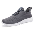 VAMJAM Men's Running Shoes Ultra Lightweight Breathable Walking Shoes Non Slip Athletic Fashion Sneakers Mesh Workout Casual Sports Shoes Grey Size 12.5