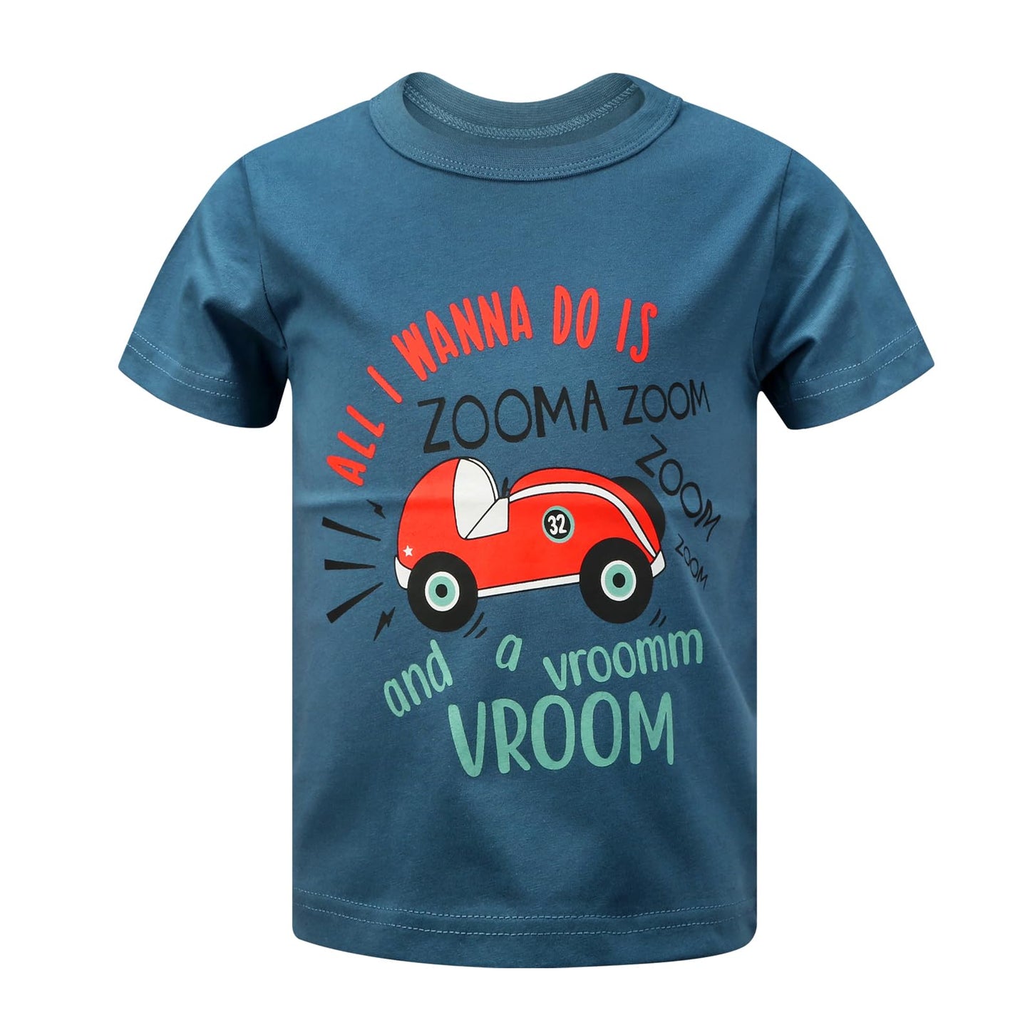 Toddler Boys Shirts Short-Sleeve Little Kids t Shirts Boys' Tops, Tees & Shirts Graphic TEE Age for 2-7 Years 4-Pack