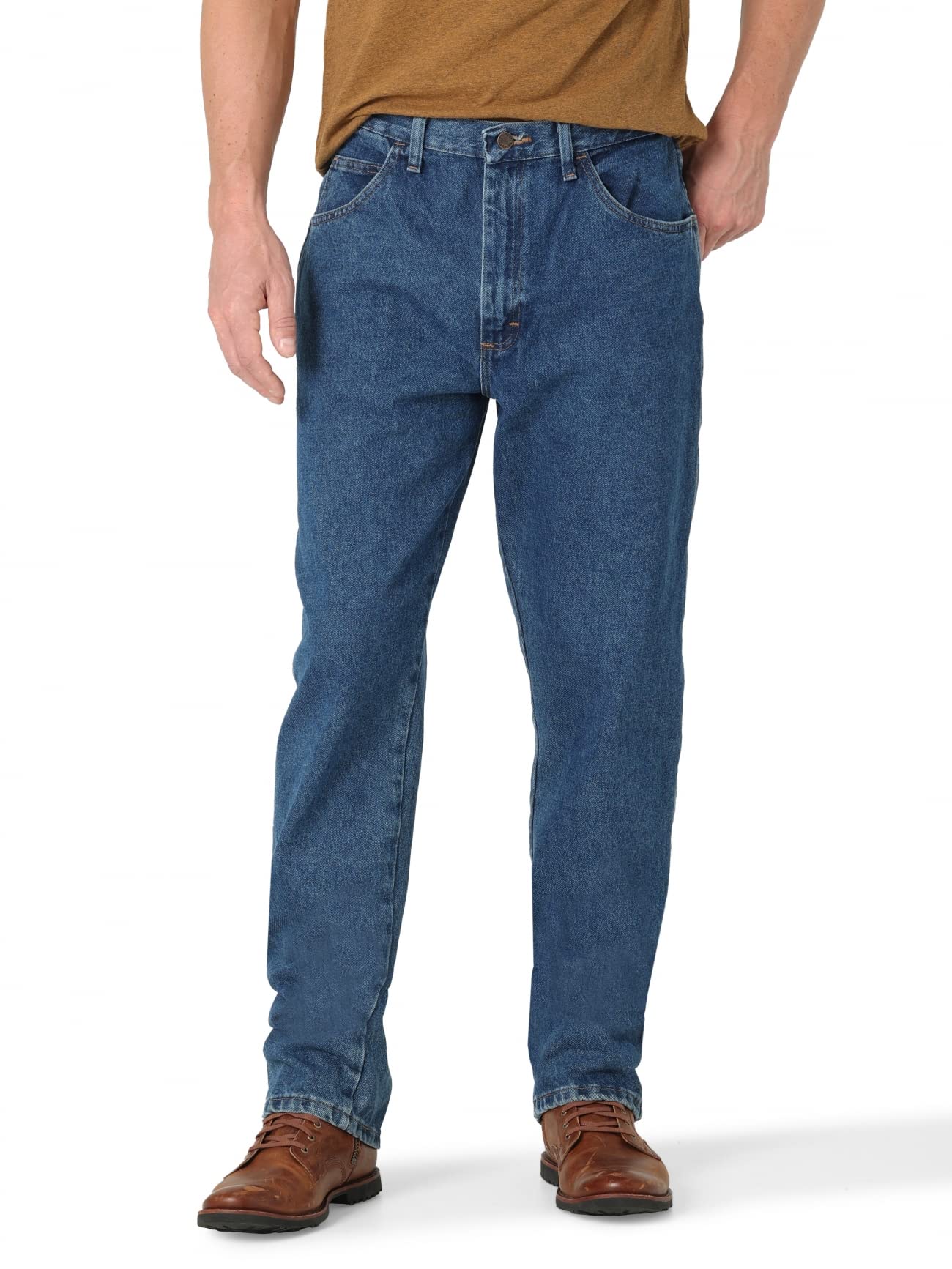 Classic Relaxed Fit, Dark Stonewash, 34W x 30L