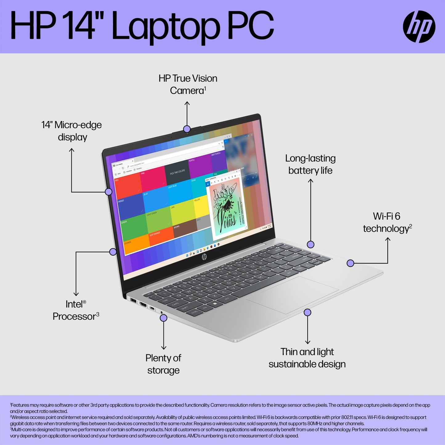 Hp Everyday Essential 14 FHD Laptop • Free Microsoft Office Suite Included • Light up Keyboard • 16GB RAM • 512GB SSD(256GB PCIe & P500 250GB External) • Intel 4-core Processor • HDMI • Windows 11