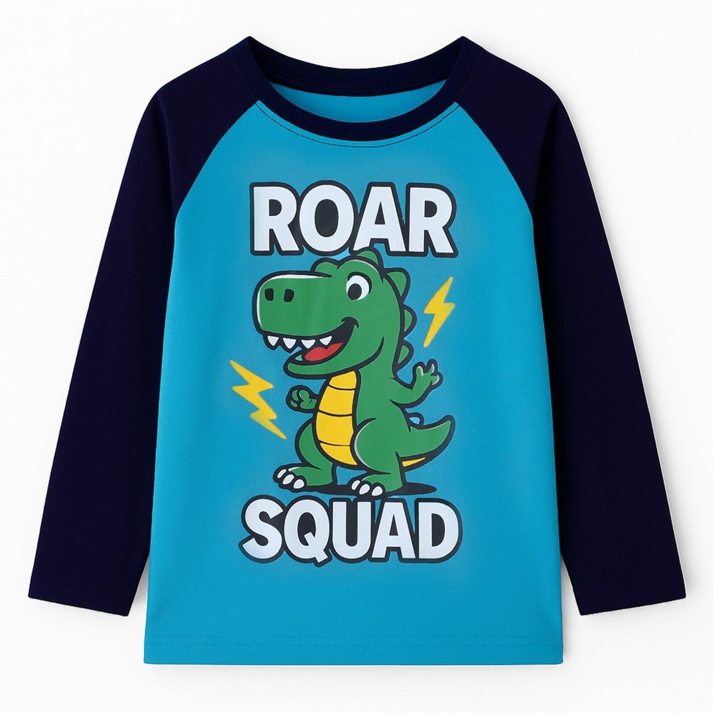HILEELANG Boys Long Sleeve T-Shirts 3 Pack, Dinosaur Construction Graphic Tee Set, Soft Cotton Crewneck Shirts for Toddler & Little Boys 3T